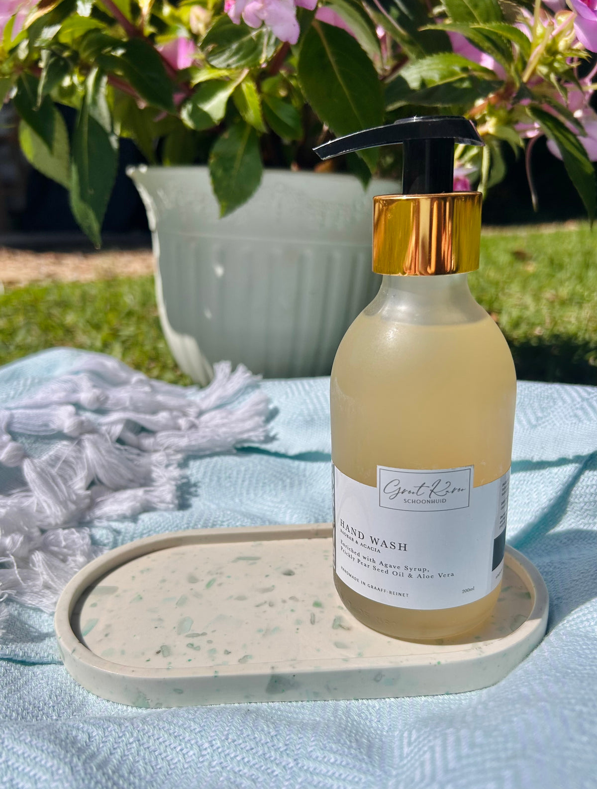 Handmade Eco Resin Trinket Dish & Soap Dish Set | Speckled Mint